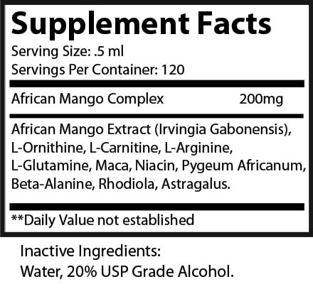 Fat Zap Mango Drops Facts